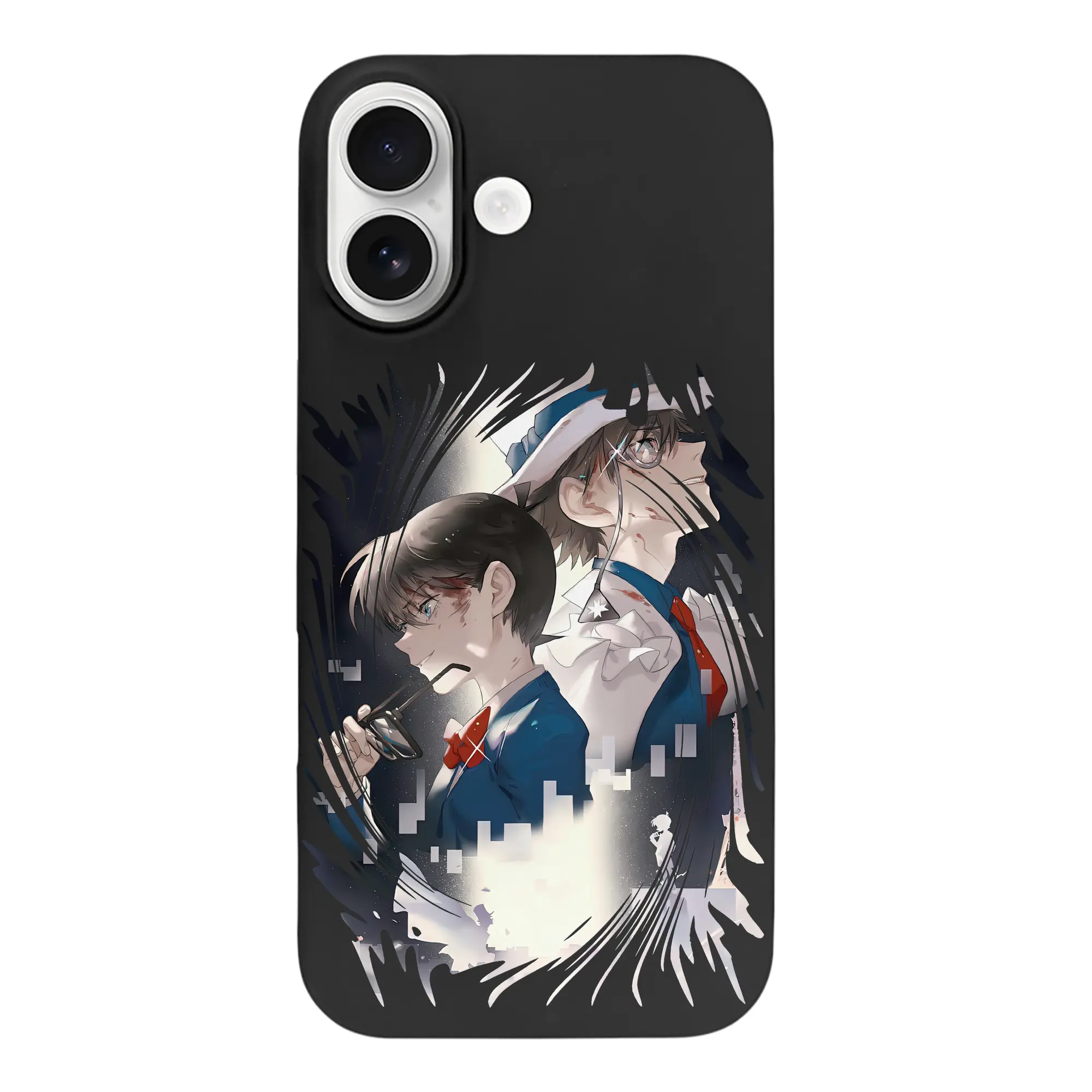 名探偵コナン グッズ 江戸川 コナン - iPhone 17 シリーズ シリコンケース 薄型 耐衝撃 指紋防止 ソフトタッチカバー 精密フィット 傷防止 保護ケース iPhone 17/17 Air/17 Pro/17 Pro Max 対応